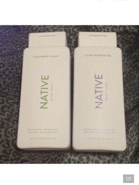 Native Body Wash Duo — Green & Purple Accents